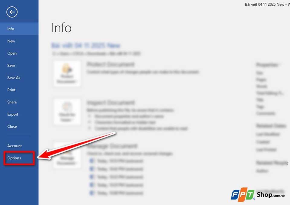 Đổi thư mục lưu file Word mặc định - 03