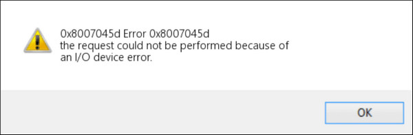 Lỗi 0x8007045d - ảnh 1