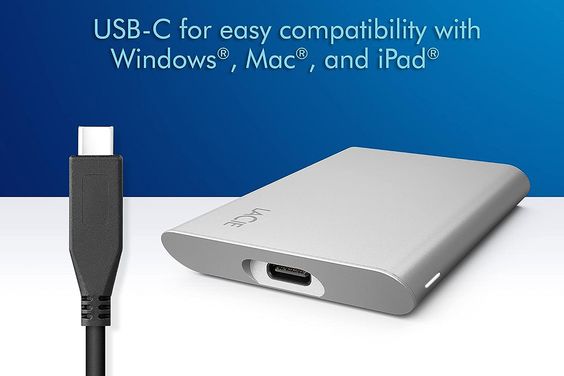 Ổ cứng ngoài SSD Lacie Portable 500GB USB-C