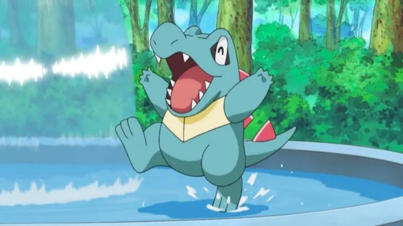 hinh nen pokemon totodile he nuoc