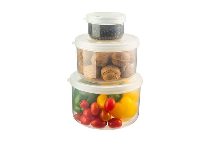 Bộ 3 hộp Inochi Hokkaido hình tròn 750-1500-2500ml