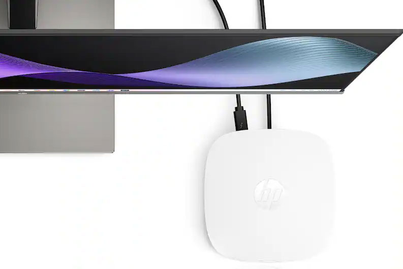 HP OmniDesk Mini giữ nguyên thiết kế nhỏ gọn, trong khi cấu hình mới chuyển sang bộ nhớ UFS 128 GB.