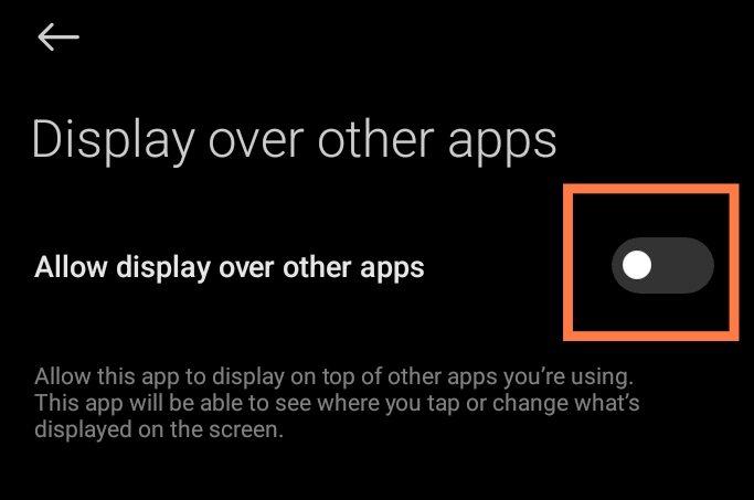 cách tắt lớp phủ màn hình trên Android - Hình 7