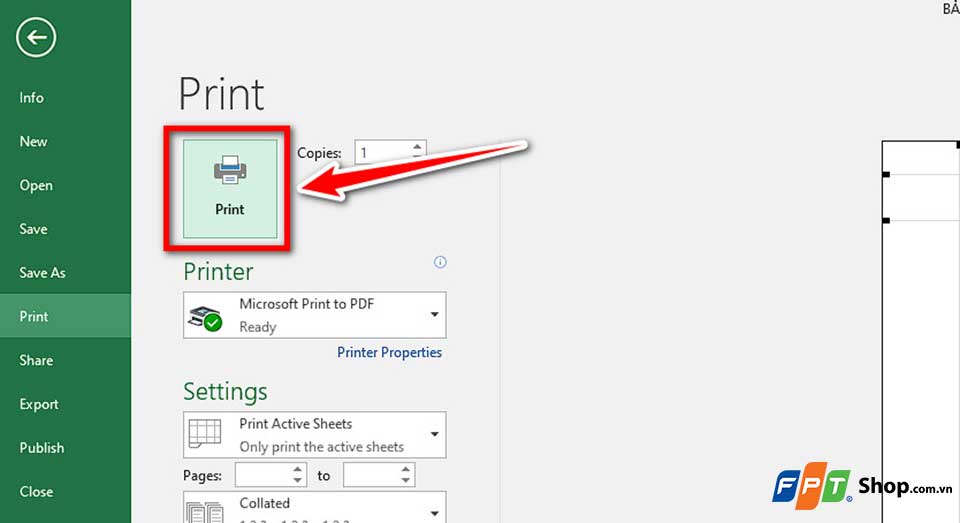 In bảng tính Excel trong một trang - 09