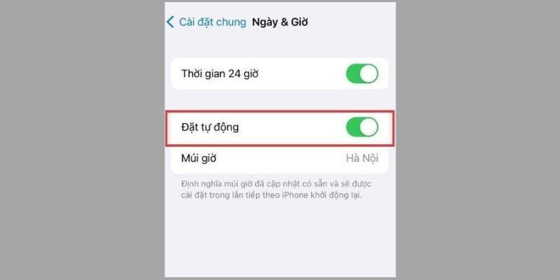 iPhone bị lỗi thiết lập ngày tháng hình 1