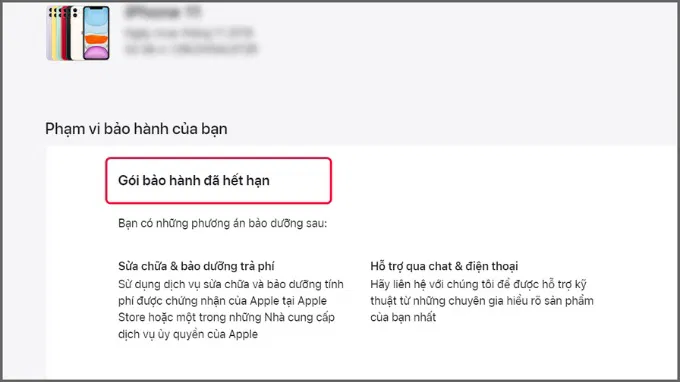 check iphone troi bao hanh