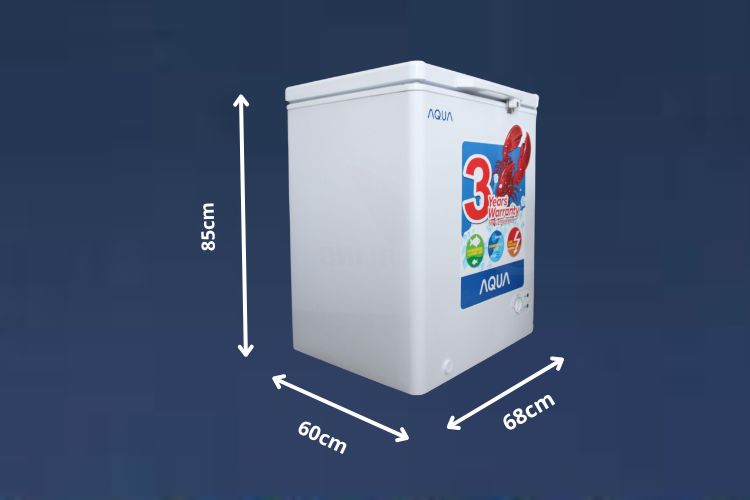 Kích thước tủ đông