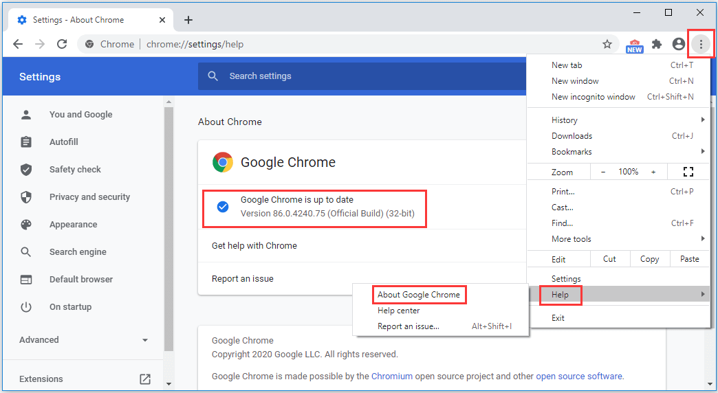lỗi code 7 0x80040905 khi cập nhật Google Chrome hình 5