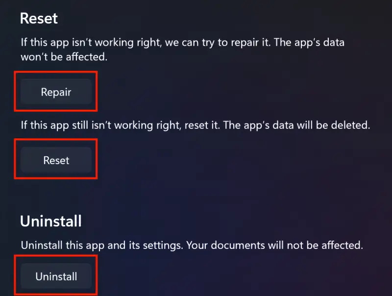 lỗi không mở được ứng dụng trên Windows 11 3