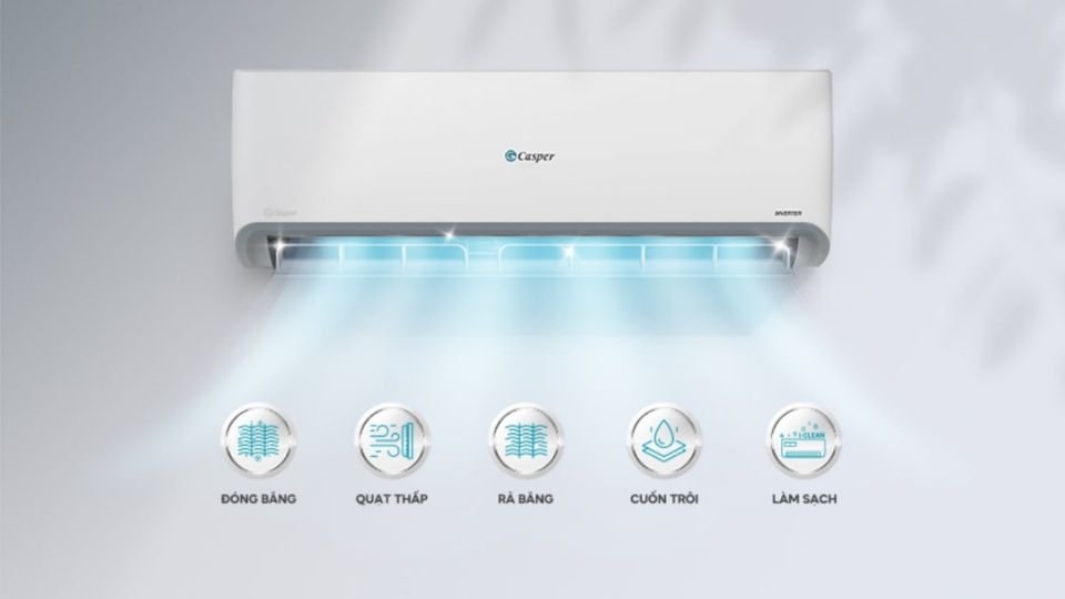 Máy lạnh Casper Inverter 1 HP (9000 BTU) TC-09IS35