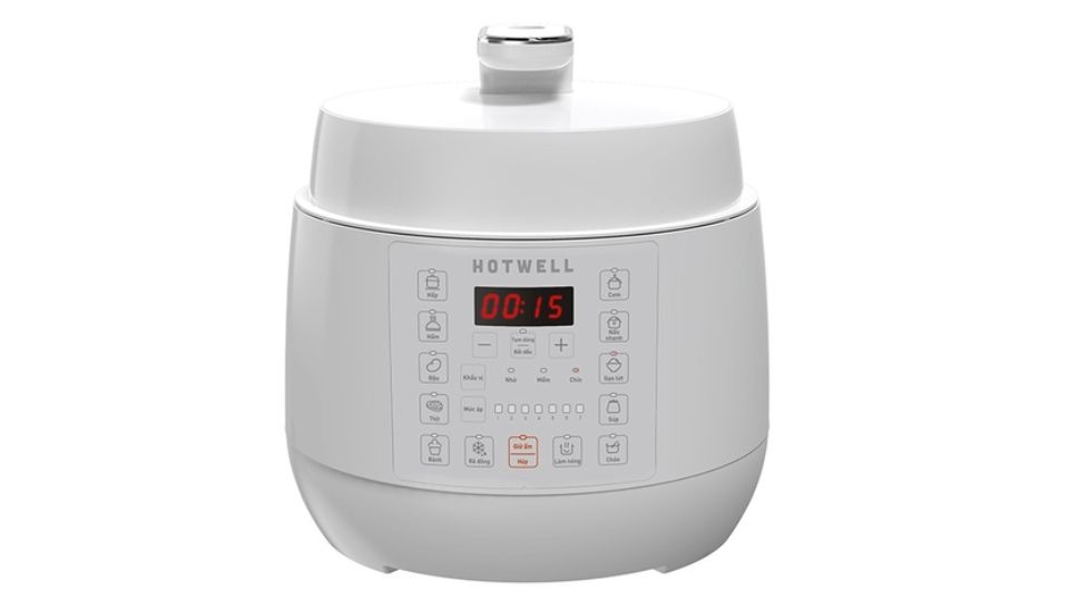 Nồi áp suất điện tử Hotwell 5 lít PE50H1 - Trắng