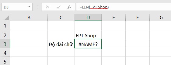 Không sử dụng đúng dấu ngoặc kép cho văn bản