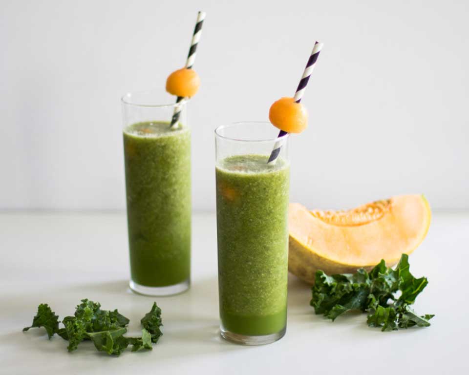 Sinh tố cải kale dưa lưới - 05