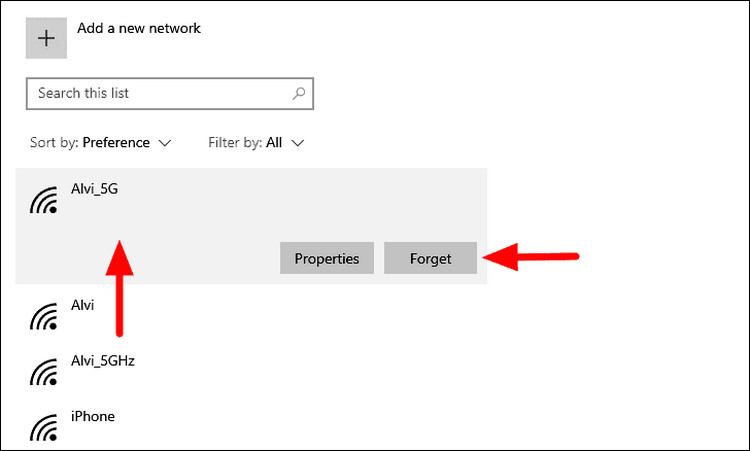 Sửa lỗi Can't connect to this network Win 10 - ảnh 3