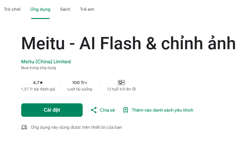 Trend tạo ảnh tuyết bằng Meitu 2