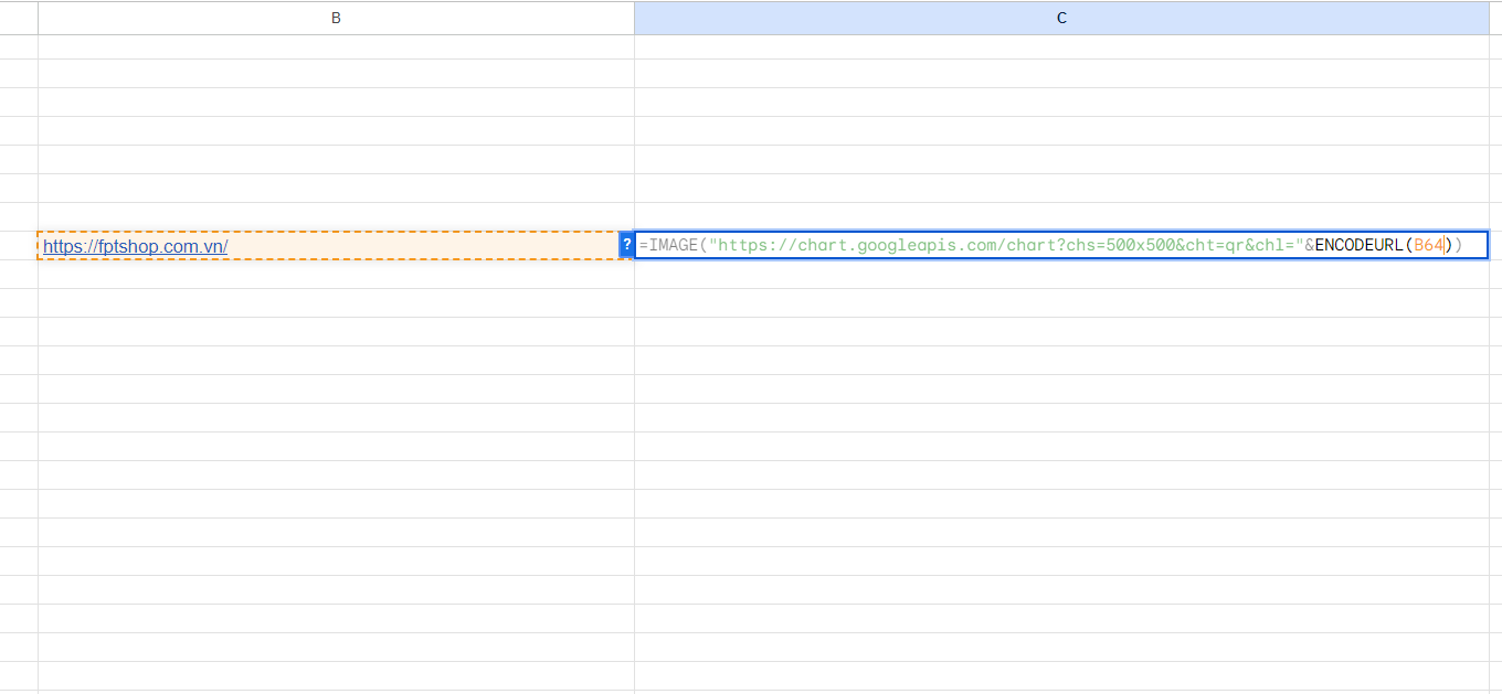 Cách tạo mã QR trên Google Sheet ảnh 2