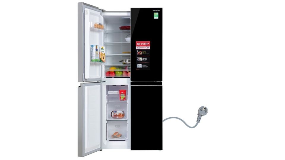 Tủ lạnh Sharp Inverter Multi Door 362 lít SJ-FX420VG-BK