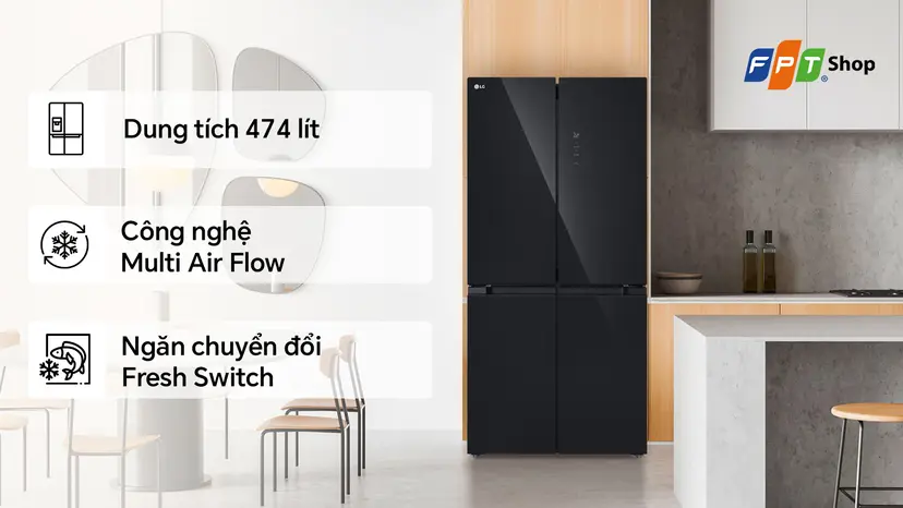 tủ lạnh mặt gương sang trọng 2