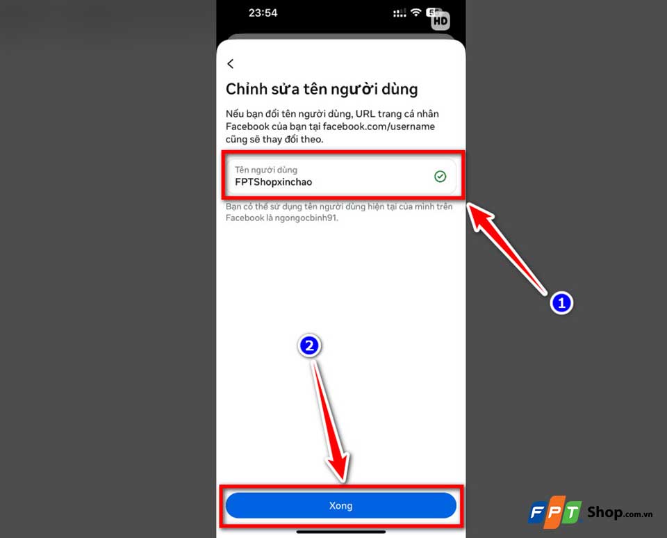tùy chỉnh địa chỉ trang cá nhân trên Facebook - 08