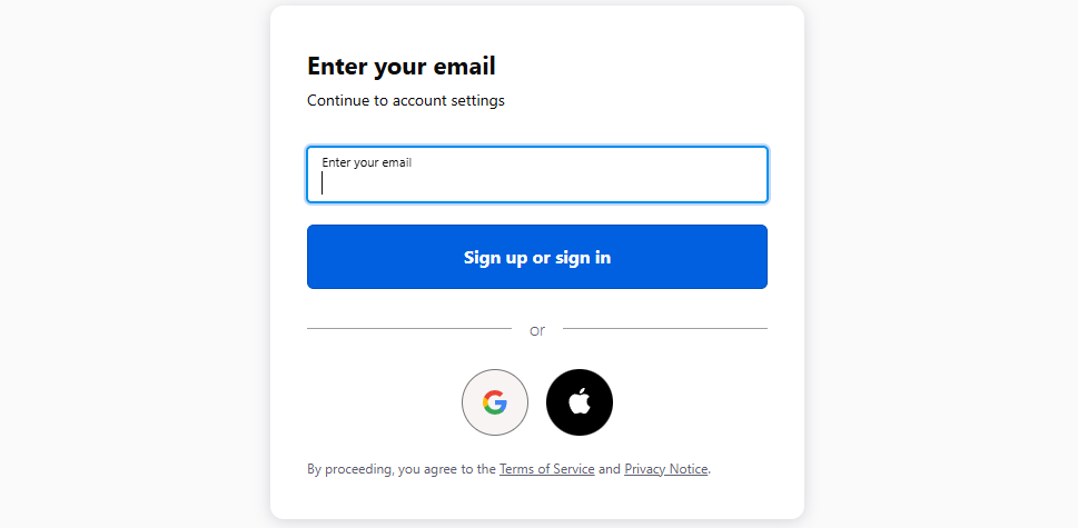 Đăng nhập tài khoản Mozilla