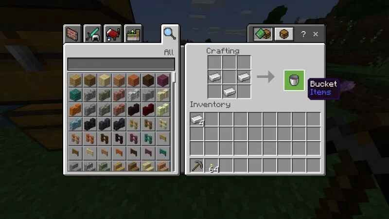 xô nước Minecraft hình 3