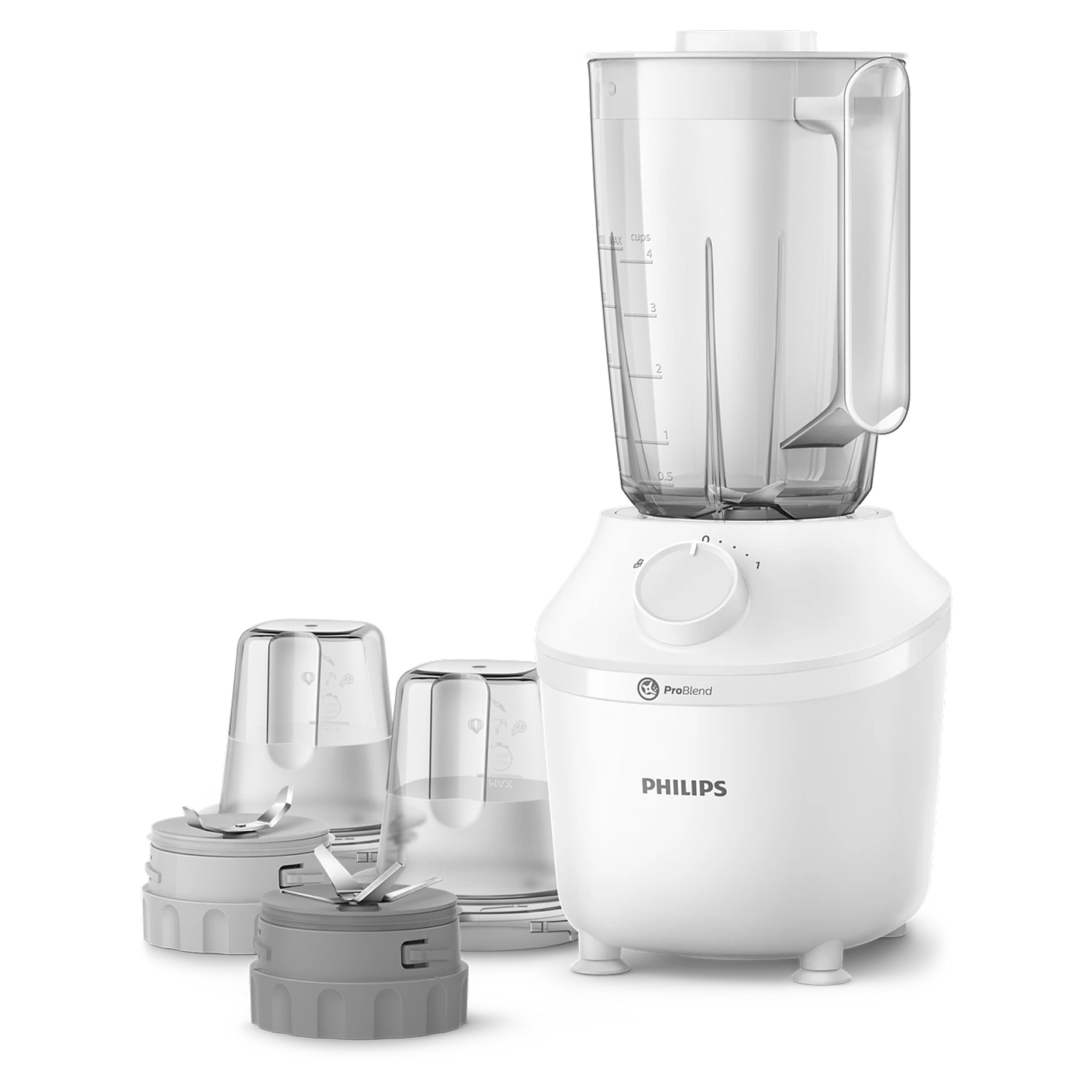Máy Xay Sinh Tố Đa Năng 3 Cối Philips Hr2041/30