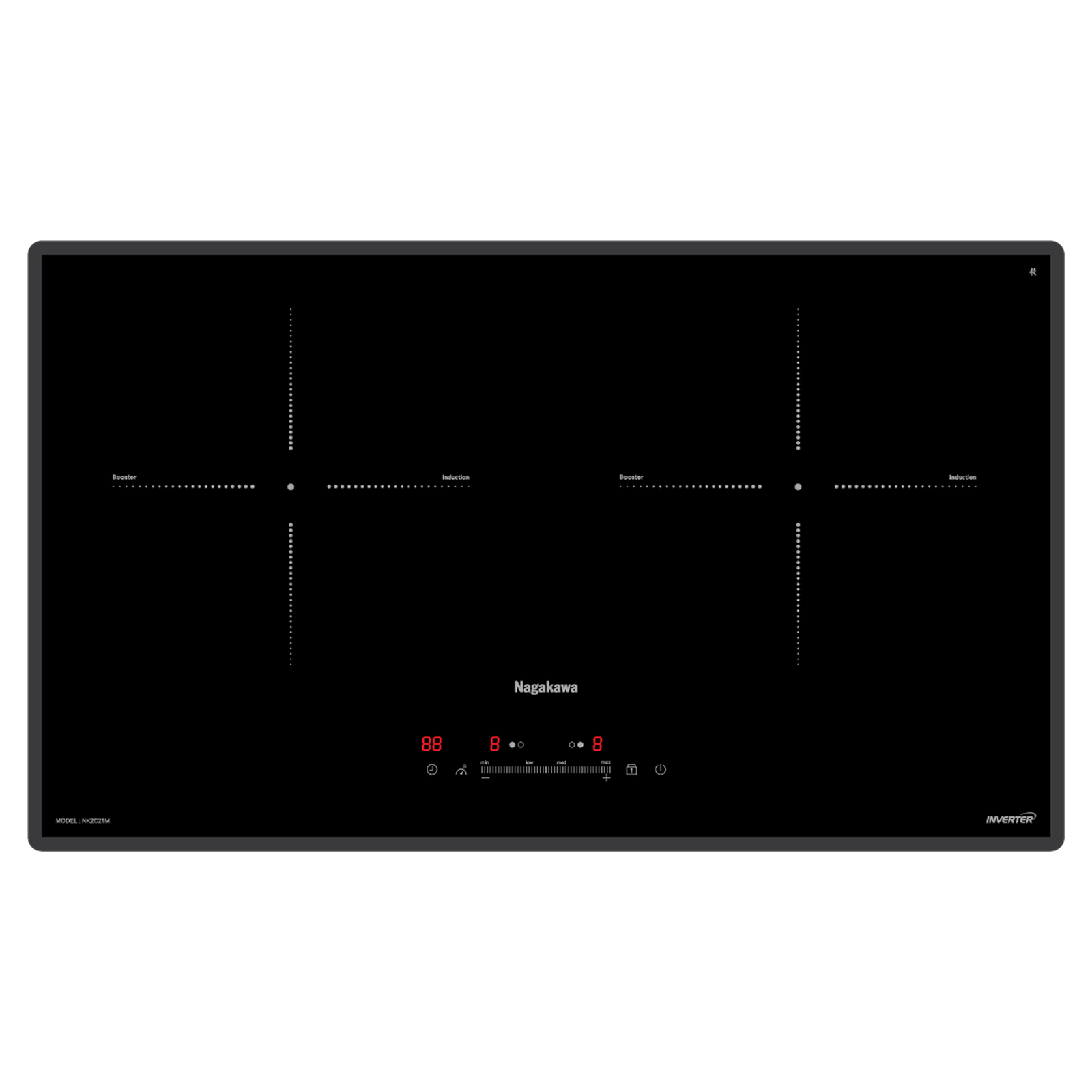 Bếp Điện Từ Đôi Nagakawa Ultraslim Nk2C21M