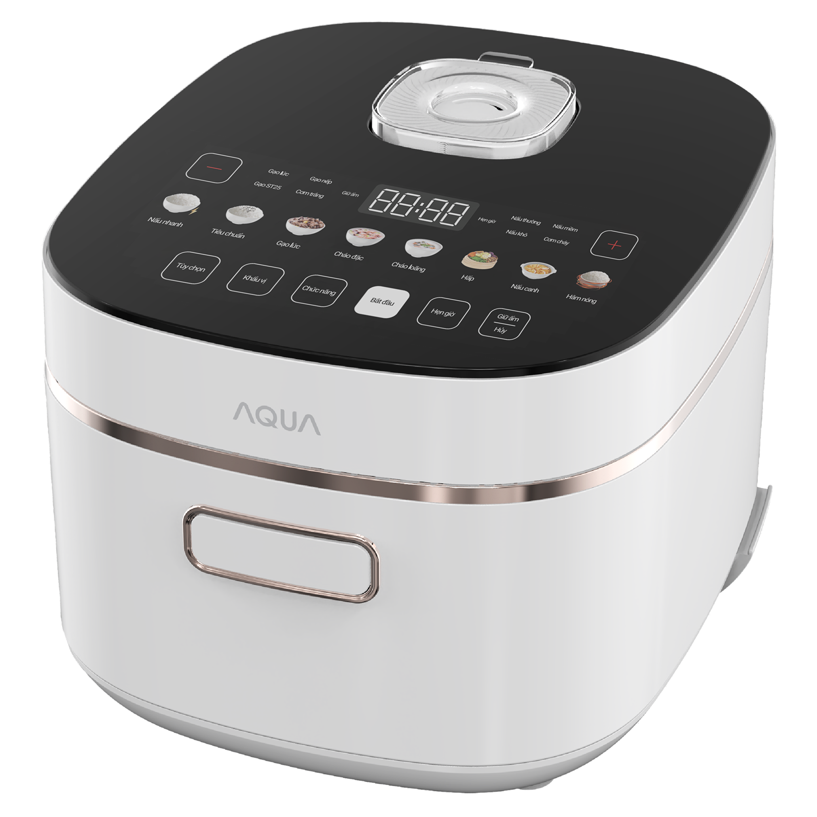Nồi Cơm Điện Cao Tần Aqua 1.5 Lít Aqs - Rih401R(W) - Vn