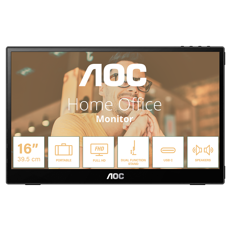 Màn hình di động AOC 16T20 15.6 inch Full HD/IPS 60Hz/USB Type-C
