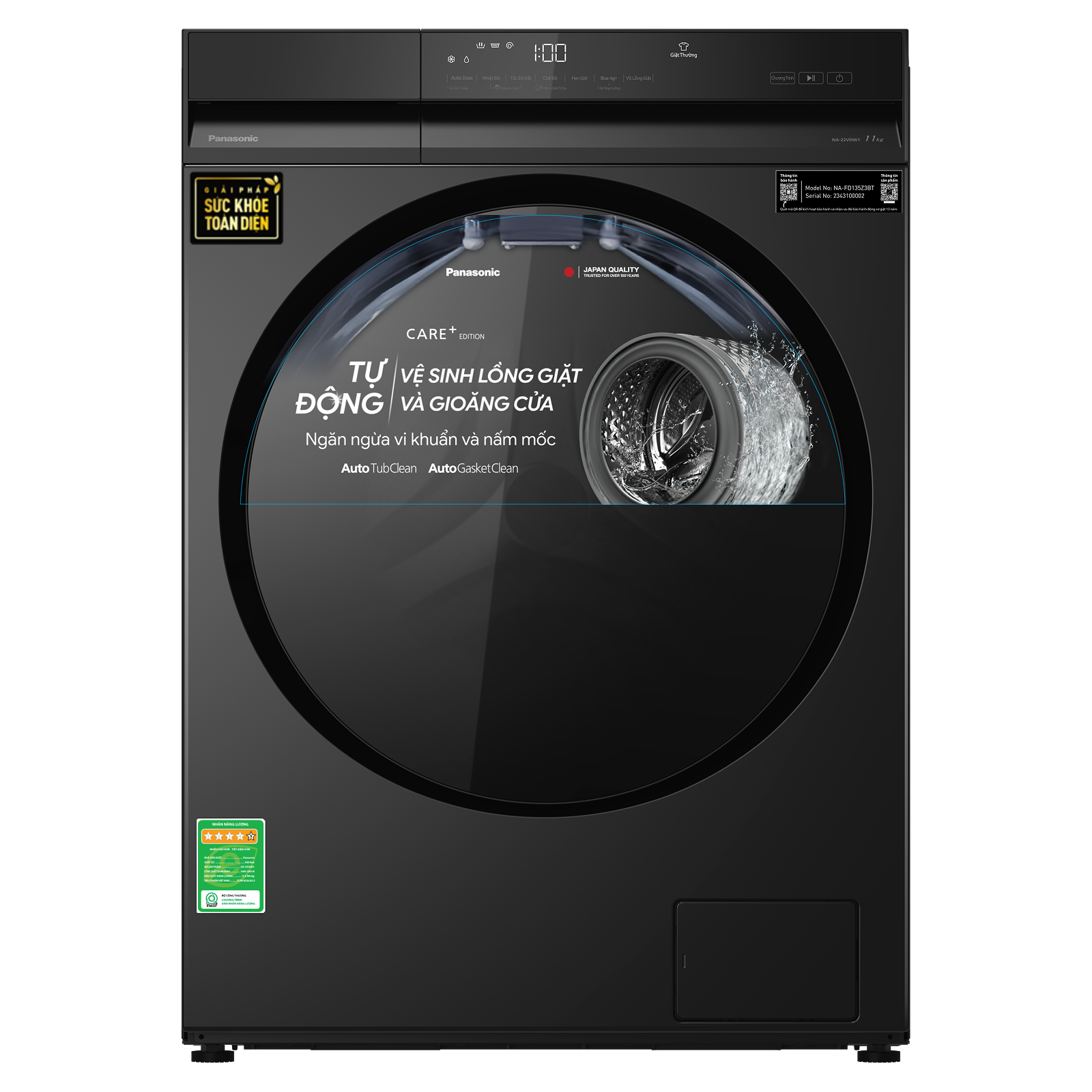 Panasonic Inverter 11 kg NA-22VDW1BVT