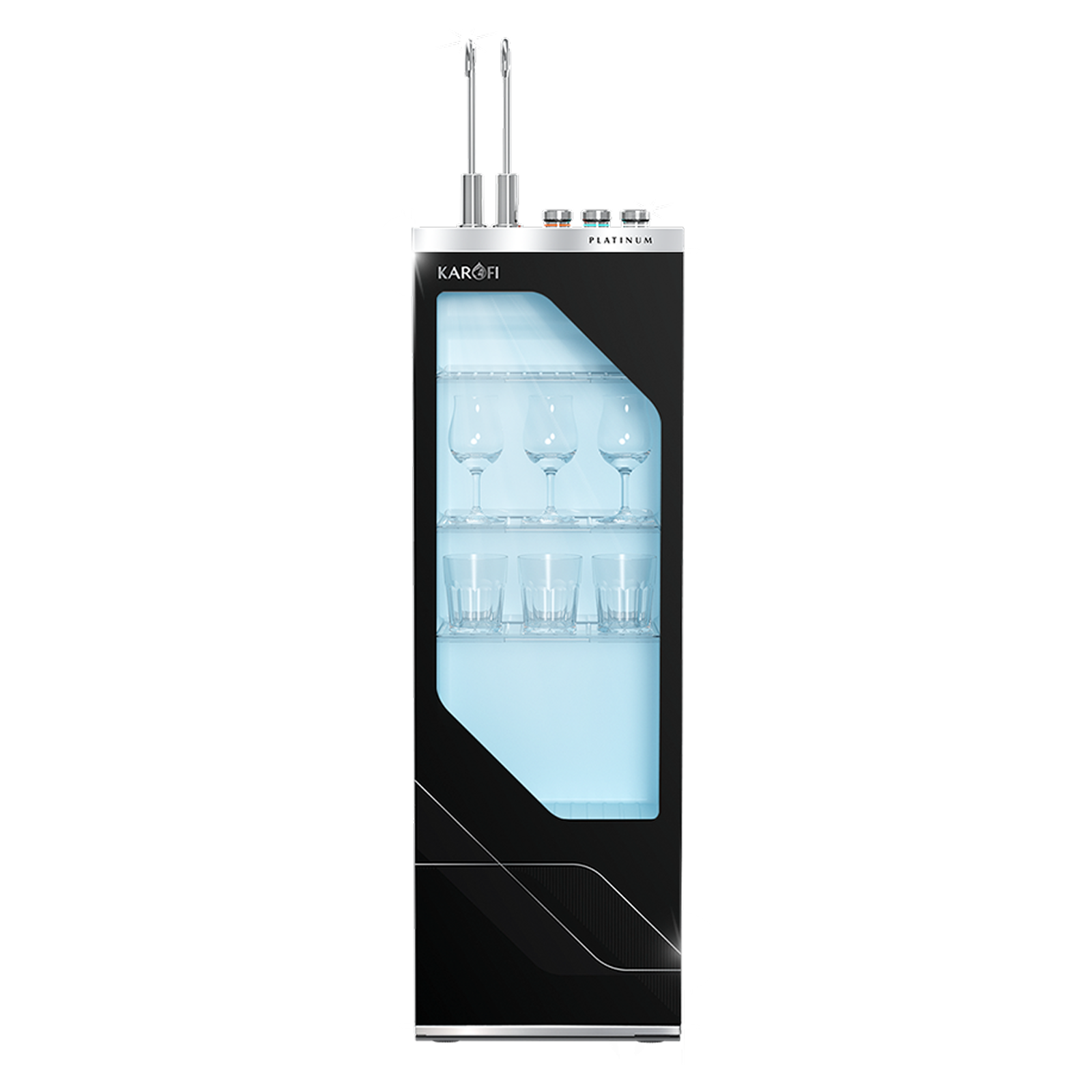 Máy lọc nước nóng lạnh RO Hydrogen Karofi PLATINUM S66 12 lõi