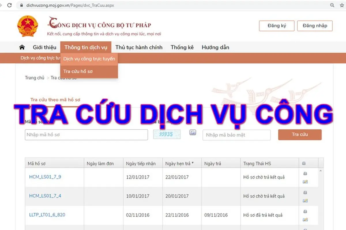 Hướng dẫn chi tiết cách tra cứu hồ sơ dịch vụ công tại nhà