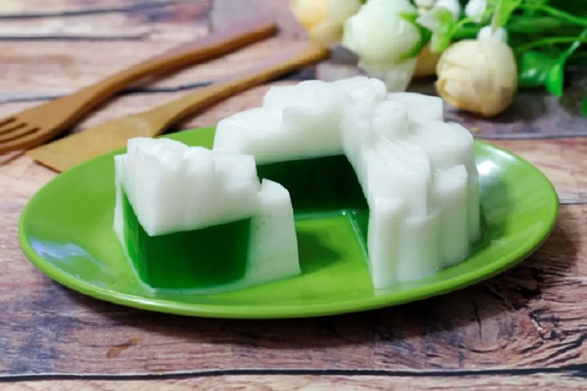 Độc đáo bánh trung thu rau câu nhân trà xanh mát lạnh, ít béo, phù hợp ...