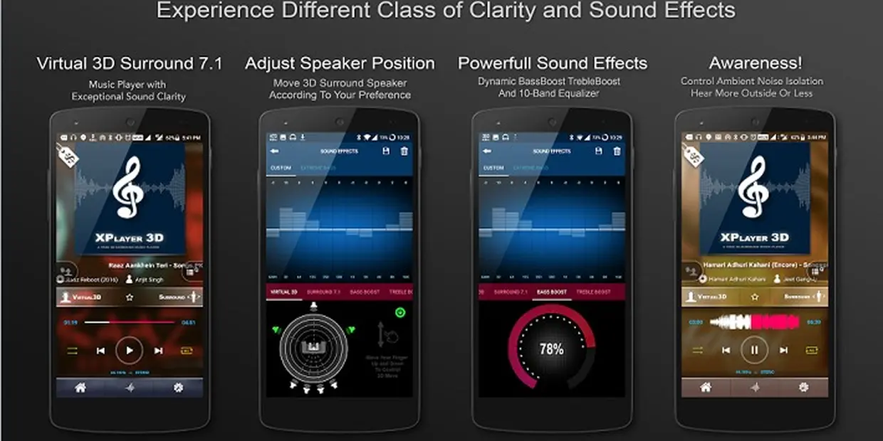Âm thanh vòm với ứng dụng 3D Surround Music Player
