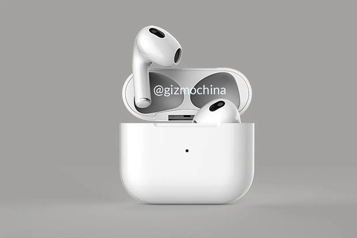 Apple AirPods 3 bất ngờ lộ ảnh render sắc nét trước khi ra mắt
