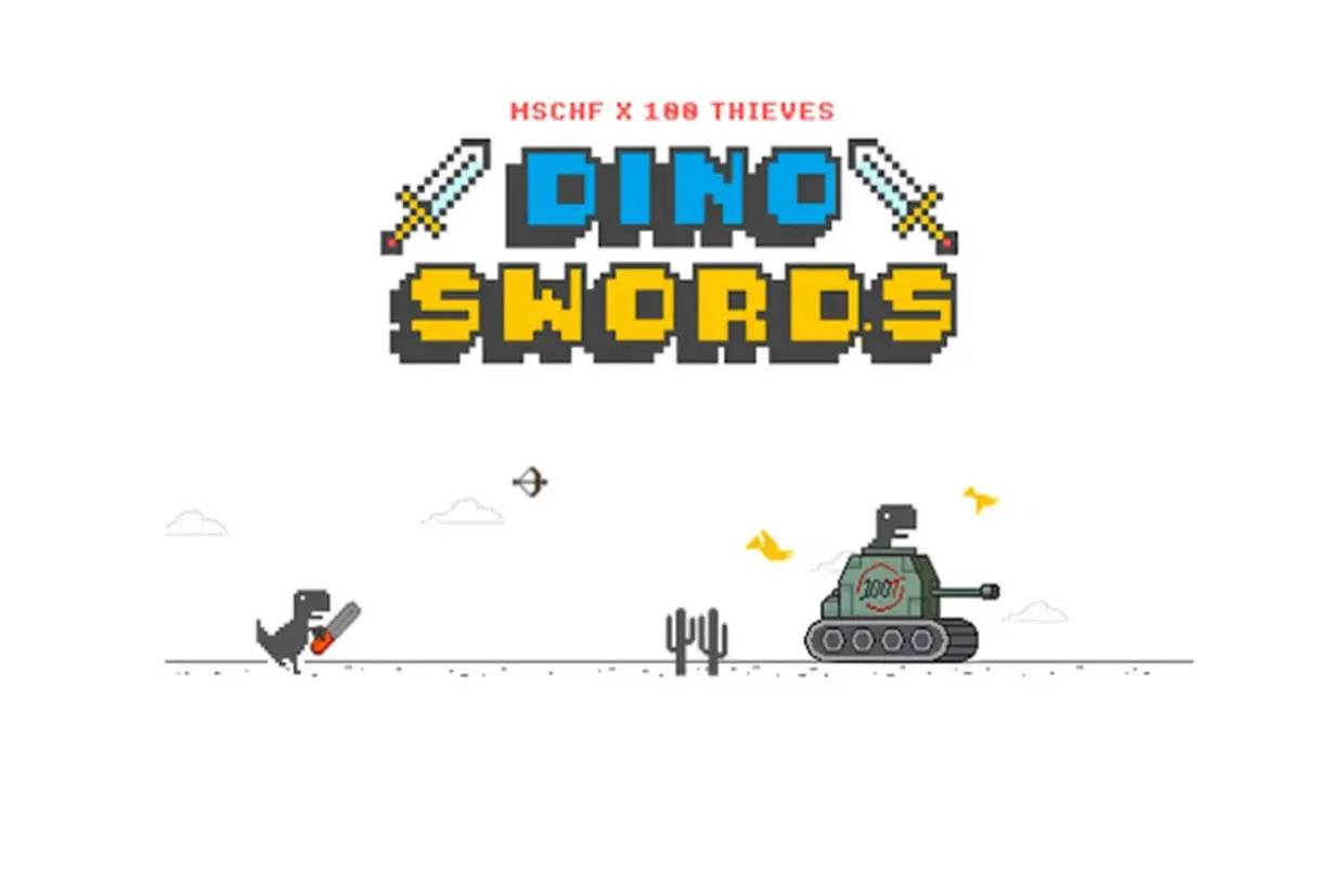 Dino Swords - Khám phá bản mod thú vị cho game khủng long chạy bộ của Google