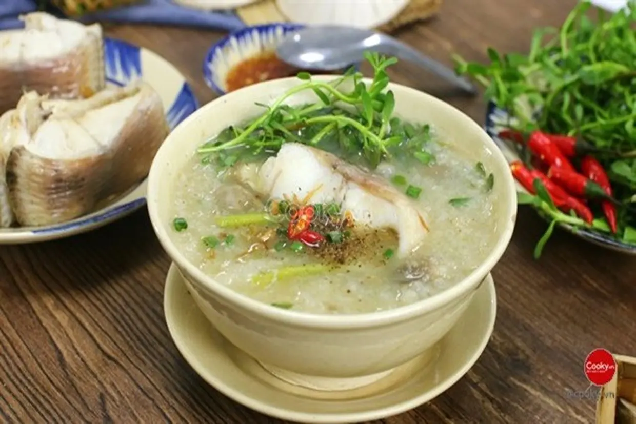 Cách nấu cháo cá rau đắng ngon như ngoài hàng