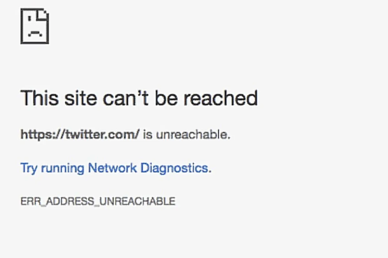 Sửa lỗi: ERR_ADDRESS_UNREACHABLE, không thể truy cập web