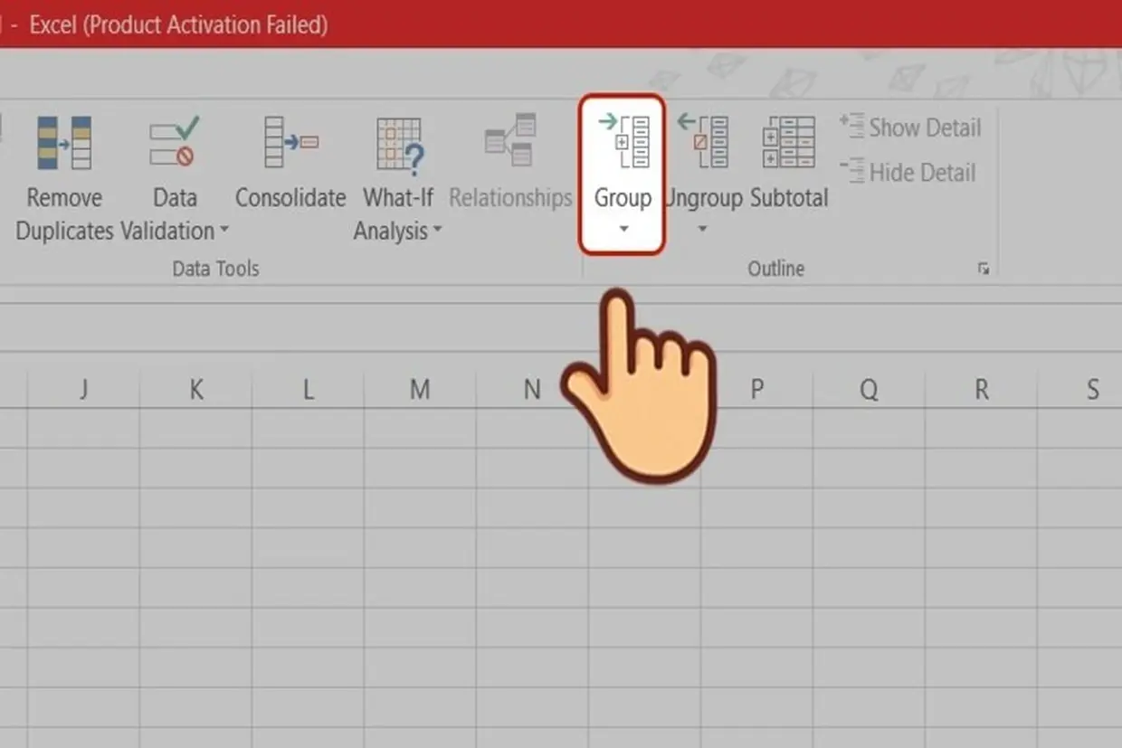 Tổng hợp những cách group trong excel