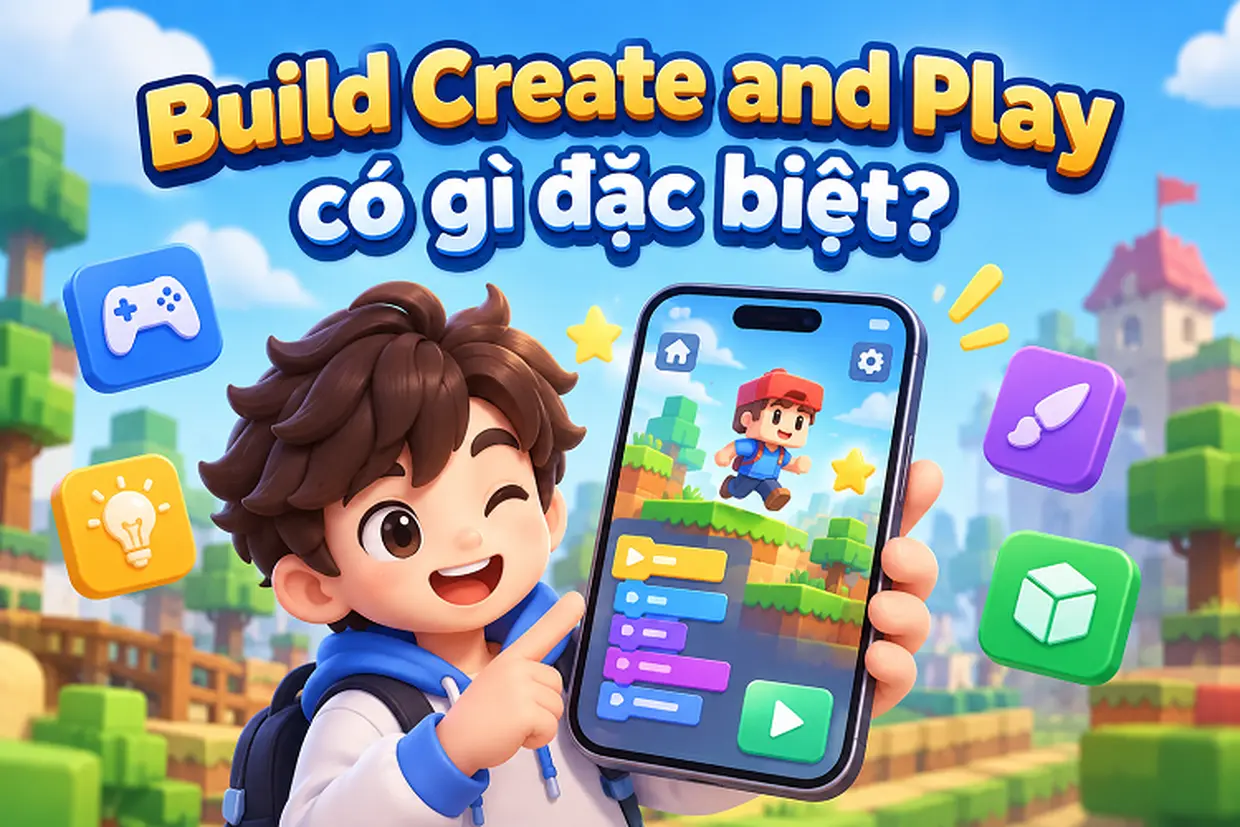 Build Create and Play có gì đặc biệt? Khám phá lối chơi xây dựng và khả năng sáng tạo không giới hạn