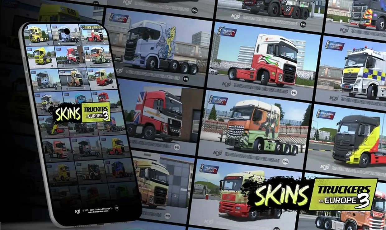 Làm chủ mọi cung đường với các mẫu Skins Truckers Of Europe 3 đẳng cấp và phong cách