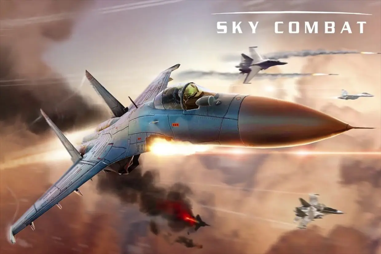 Sky Combat: Máy bay chiến đấu - Tham gia trận không chiến nảy lửa với máy bay phản lực và trận PVP nghẹt thở