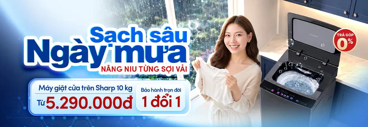 Máy giặt sharp - mới 