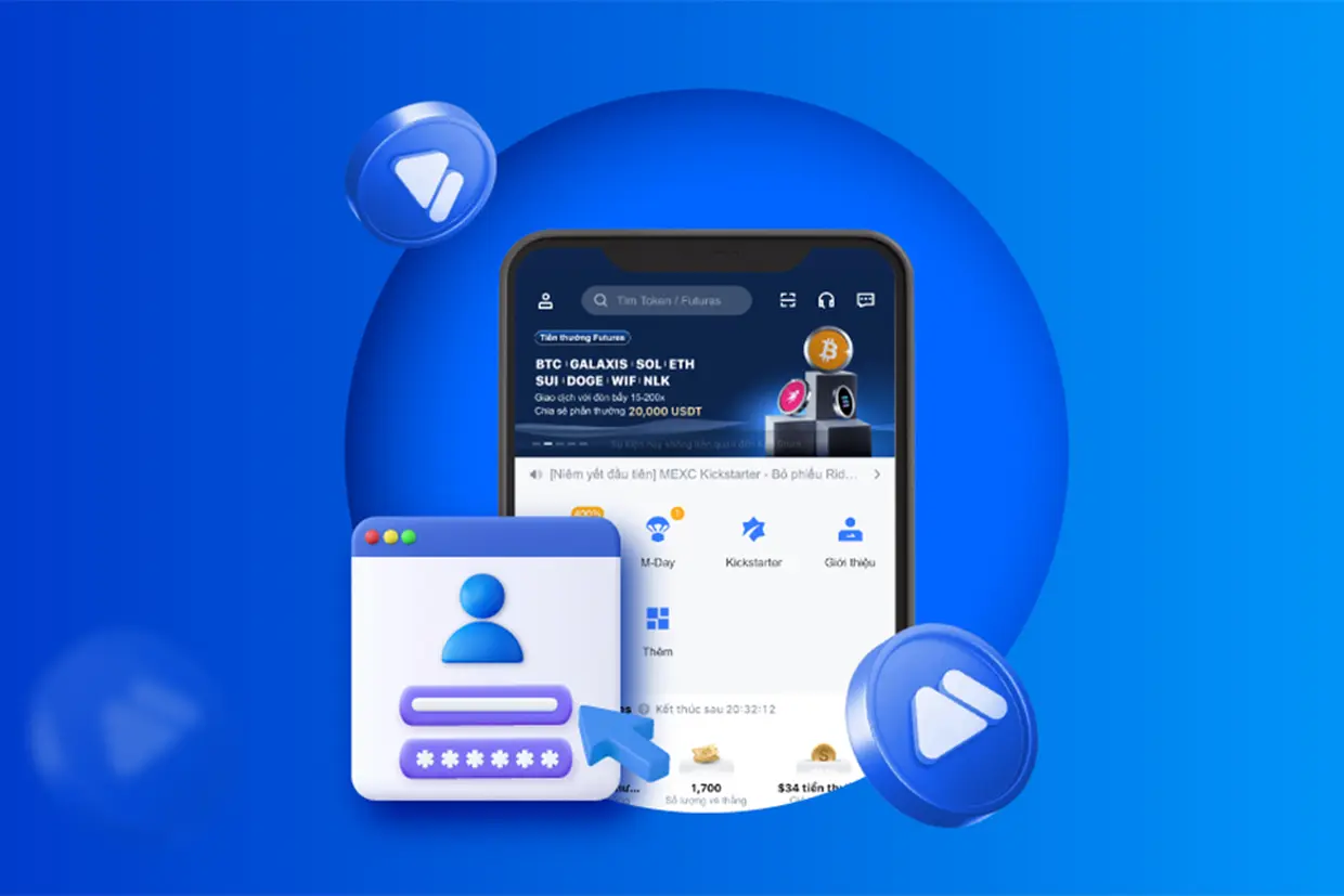 Ứng dụng MEXC trên điện thoại: Giao diện mượt, giao dịch nhanh, bảo mật cao