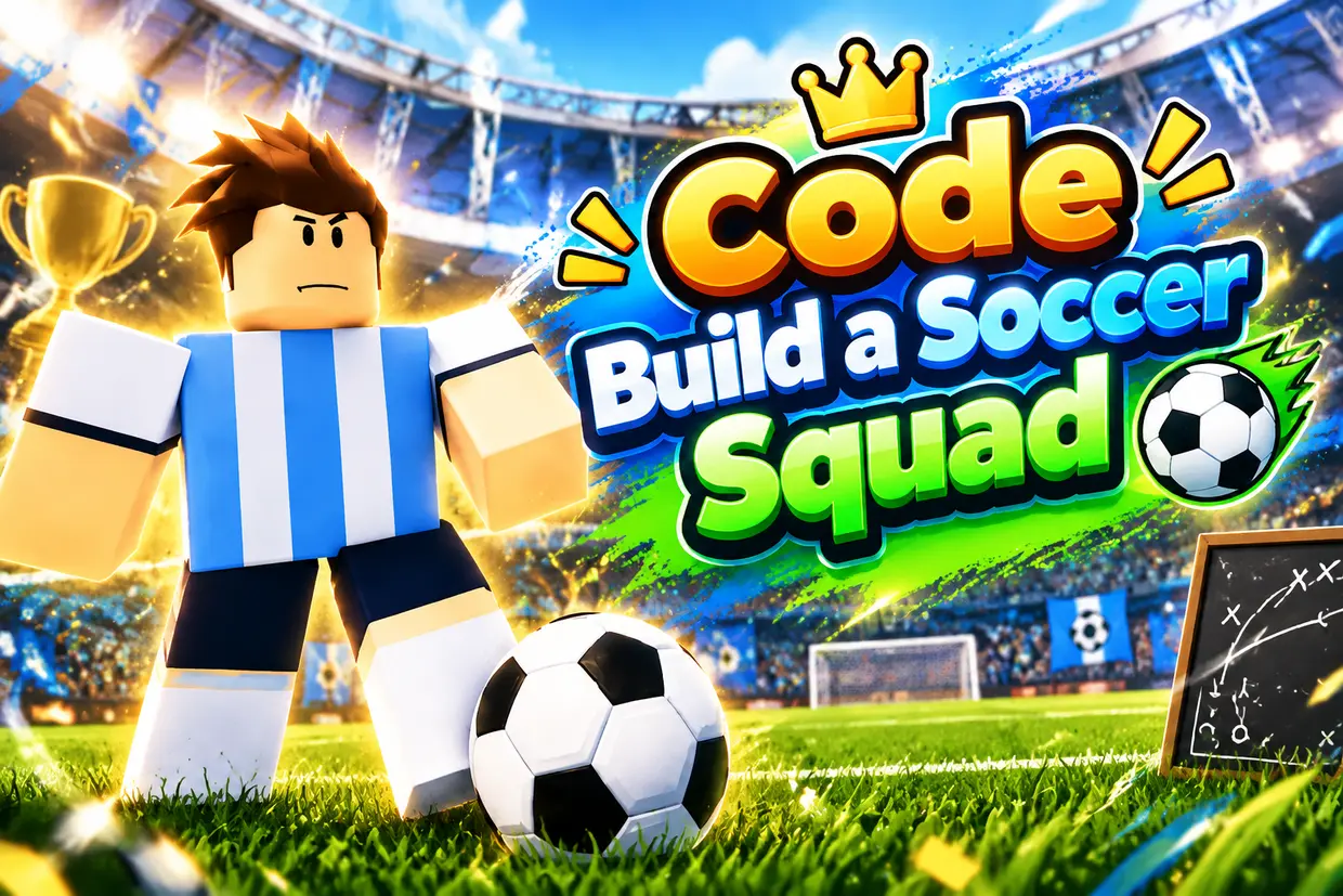 Code Build a Soccer Squad mới tháng 9/2026 và cách nhập chi tiết