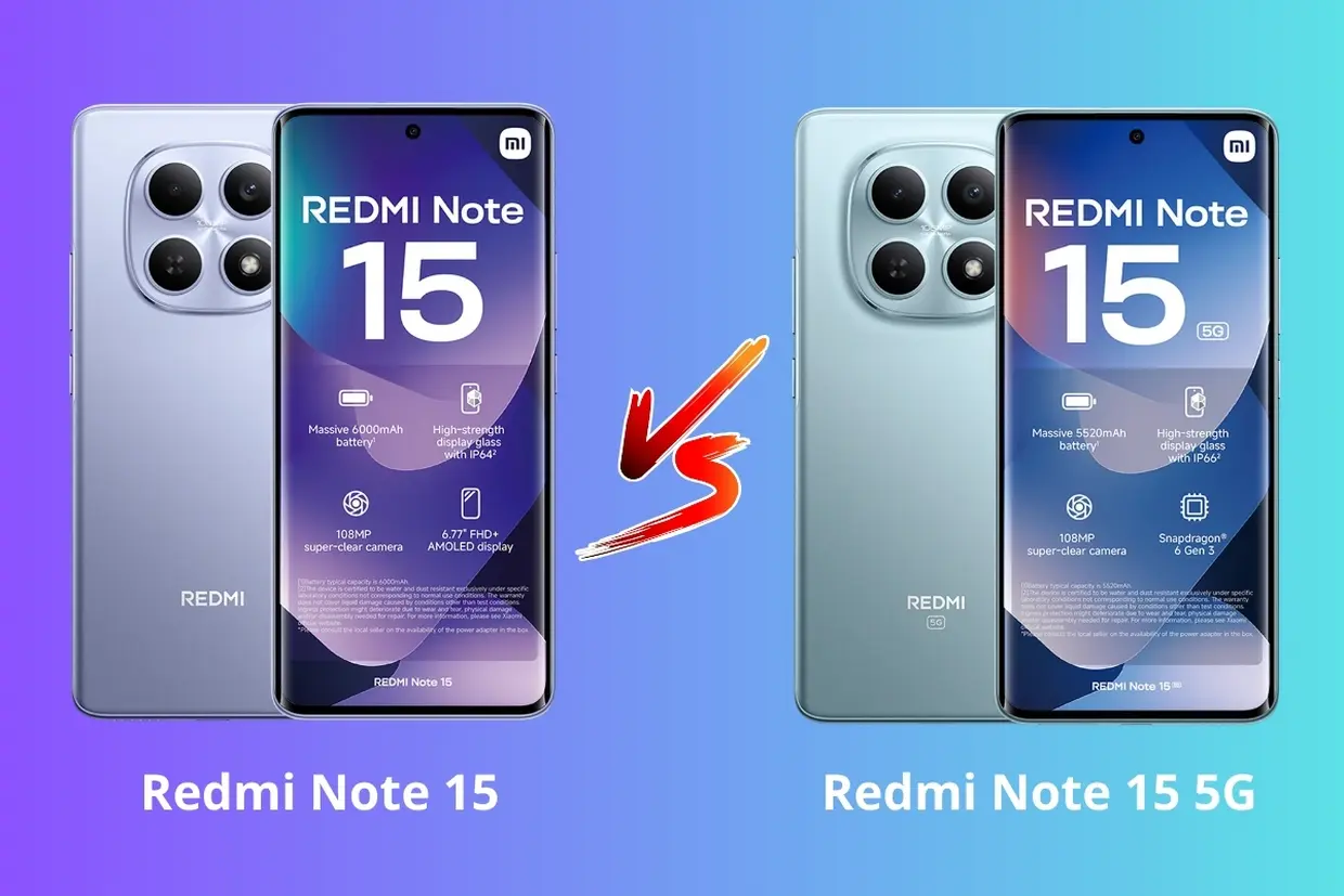 So sánh Redmi Note 15 và Redmi Note 15 5G: Chênh nhau 1.5 triệu, nên ...