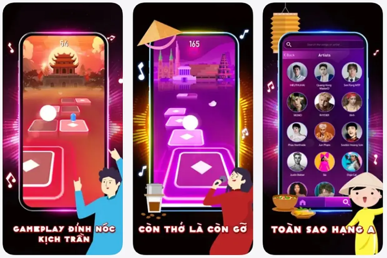 Tải Tiles Hop Trò chơi Nhạc Piano: Thử thách âm nhạc sôi động trên từng nhịp chạm