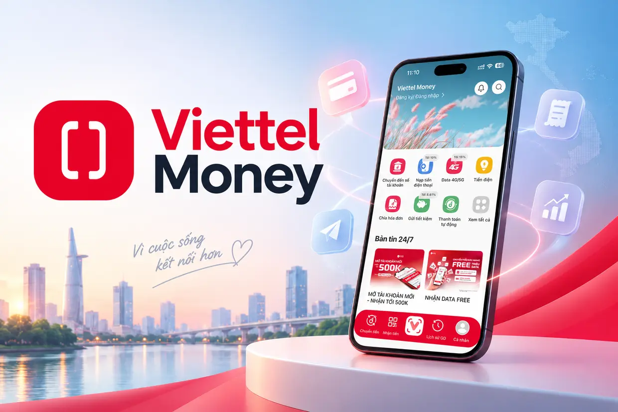 Viettel Money: Ứng dụng chuyển tiền, thanh toán hóa đơn nhanh chóng của Viettel