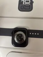 Đồng hồ Apple Watch Series 10 GPS 46mm Viền Nhôm Đen Bóng Dây Cao Su S/M MWWP3SA/A
