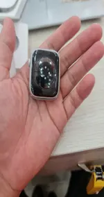 Đồng hồ Apple Watch Series 9 GPS 45mm Viền nhôm bạc Dây cao su xanh cỡ M/L MR9E3SA/A